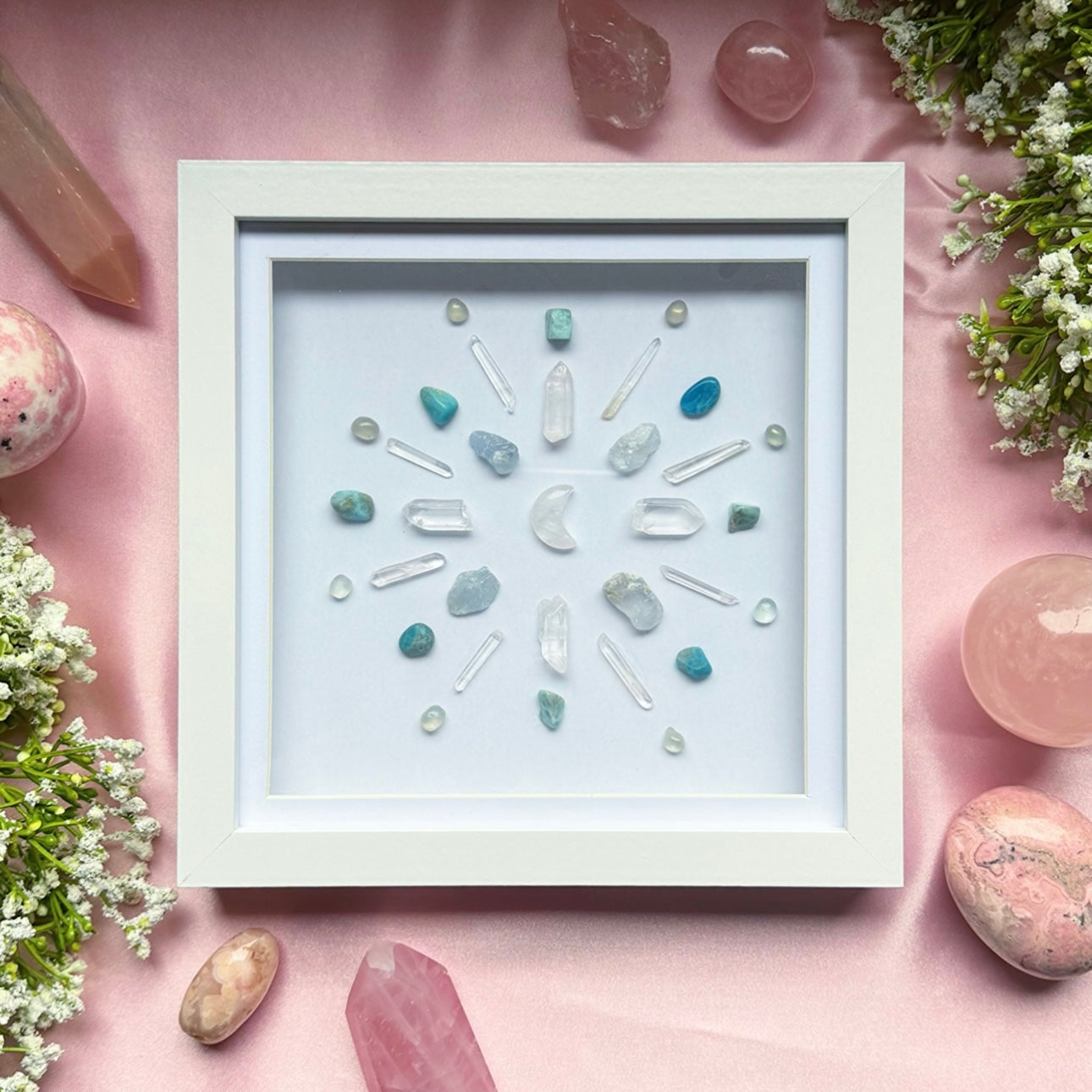 ‘A Clear Skye’ Framed Crystal Grid