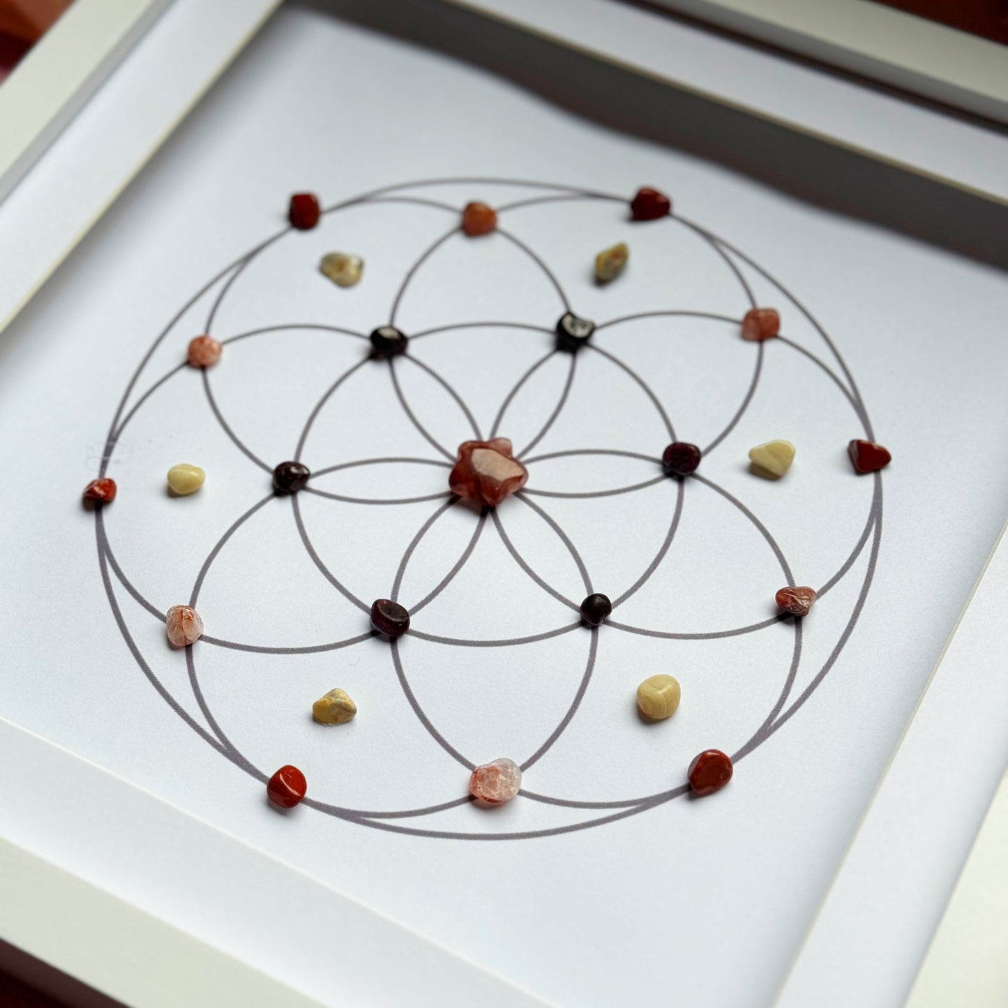 ‘The Joy of Life’ Framed Crystal Grid